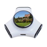 POWIS CASTLE TERRACES 3-Port USB Hub Front