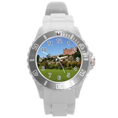 Powis Castle Terraces Round Plastic Sport Watch (l) by trendistuff