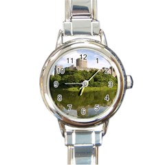 Pembroke Castle Round Italian Charm Watches by trendistuff