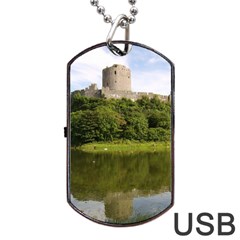 Pembroke Castle Dog Tag Usb Flash (one Side)