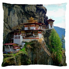 Paro Taktsang Large Cushion Cases (one Side)  by trendistuff