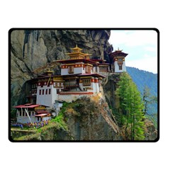 Paro Taktsang Double Sided Fleece Blanket (small)  by trendistuff