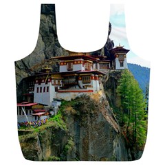 Paro Taktsang Full Print Recycle Bags (l)  by trendistuff