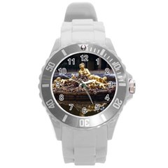 Palace Of Versailles 3 Round Plastic Sport Watch (l) by trendistuff