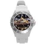 PALACE OF VERSAILLES 3 Round Plastic Sport Watch (L) Front