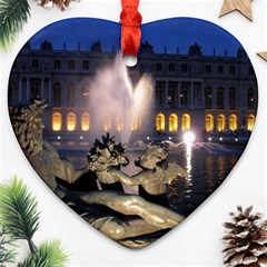 Palace Of Versailles 2 Ornament (heart)  by trendistuff