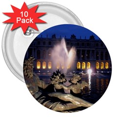 Palace Of Versailles 2 3  Buttons (10 Pack)  by trendistuff