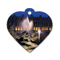 Palace Of Versailles 2 Dog Tag Heart (one Side) by trendistuff