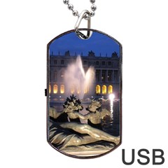 Palace Of Versailles 2 Dog Tag Usb Flash (two Sides)  by trendistuff