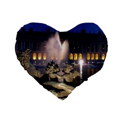 Palace Of Versailles 2 Standard 16  Premium Flano Heart Shape Cushions