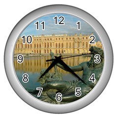 Palace Of Versailles 1 Wall Clocks (silver)  by trendistuff