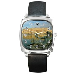 Palace Of Versailles 1 Square Metal Watches by trendistuff