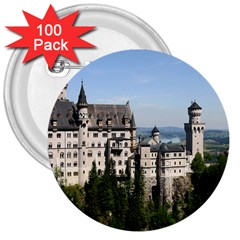 Neuschwanstein Castle 2 3  Buttons (100 Pack)  by trendistuff