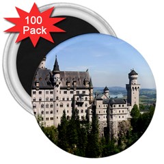 Neuschwanstein Castle 2 3  Magnets (100 Pack) by trendistuff