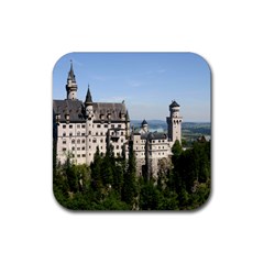 Neuschwanstein Castle 2 Rubber Coaster (square)  by trendistuff