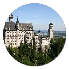 Neuschwanstein Castle 2 Magnet 5  (round) by trendistuff