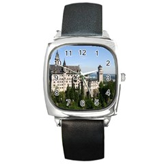 Neuschwanstein Castle 2 Square Metal Watches by trendistuff