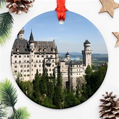 Neuschwanstein Castle 2 Round Ornament (two Sides)  by trendistuff