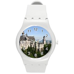 Neuschwanstein Castle 2 Round Plastic Sport Watch (m) by trendistuff