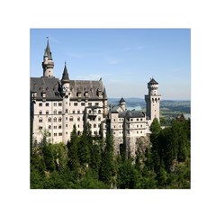 Neuschwanstein Castle 2 Small Satin Scarf (square) 