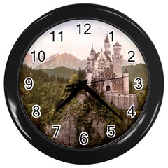 Neuschwanstein Castle Wall Clocks (black) by trendistuff