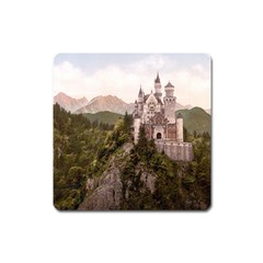 Neuschwanstein Castle Square Magnet by trendistuff