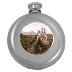 Neuschwanstein Castle Round Hip Flask (5 Oz) by trendistuff