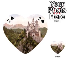 Neuschwanstein Castle Playing Cards 54 (heart)  by trendistuff