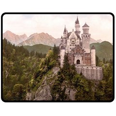 Neuschwanstein Castle Fleece Blanket (medium) 