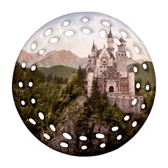 Neuschwanstein Castle Round Filigree Ornament (2side) by trendistuff