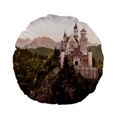 Neuschwanstein Castle Standard 15  Premium Round Cushions by trendistuff