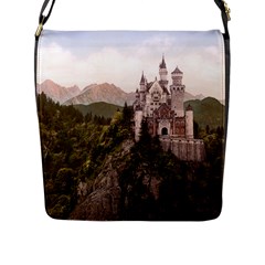 Neuschwanstein Castle Flap Messenger Bag (l)  by trendistuff