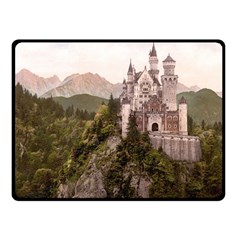 Neuschwanstein Castle Double Sided Fleece Blanket (small) 