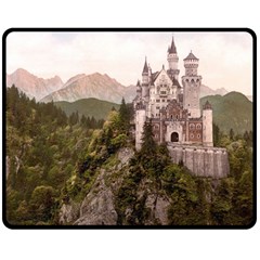 Neuschwanstein Castle Double Sided Fleece Blanket (medium) 