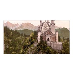 Neuschwanstein Castle Satin Shawl