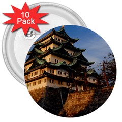 Nagoya Castle 3  Buttons (10 Pack)  by trendistuff