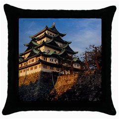 Nagoya Castle Throw Pillow Cases (black) by trendistuff