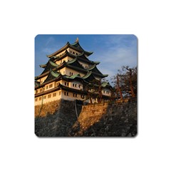 Nagoya Castle Square Magnet by trendistuff