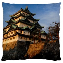 Nagoya Castle Large Flano Cushion Cases (one Side)  by trendistuff