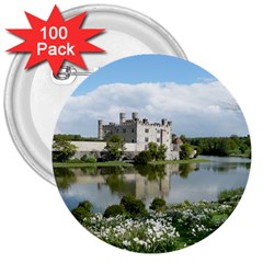 Leeds Castle 3  Buttons (100 Pack)  by trendistuff