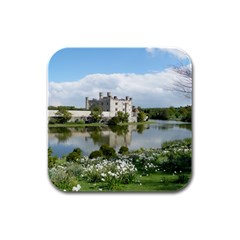 Leeds Castle Rubber Square Coaster (4 Pack)  by trendistuff