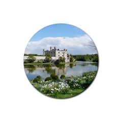 Leeds Castle Rubber Round Coaster (4 Pack)  by trendistuff