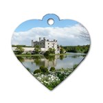 LEEDS CASTLE Dog Tag Heart (Two Sides) Front