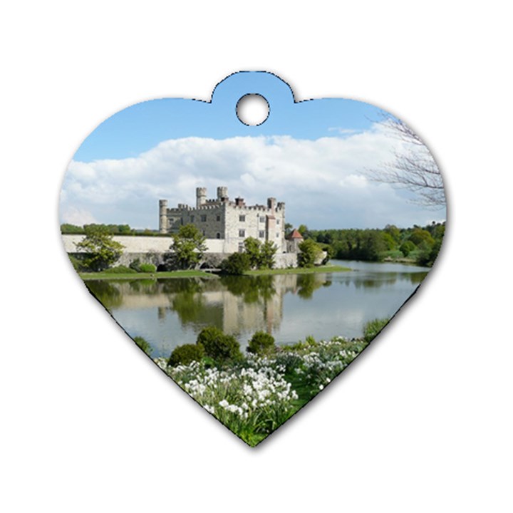 LEEDS CASTLE Dog Tag Heart (Two Sides)