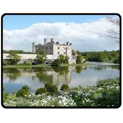 Leeds Castle Fleece Blanket (medium)  by trendistuff