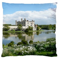 Leeds Castle Large Cushion Cases (two Sides)  by trendistuff