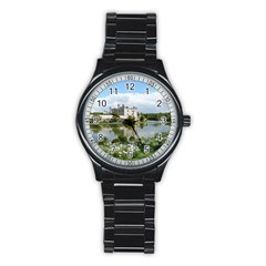 Leeds Castle Stainless Steel Round Watches by trendistuff