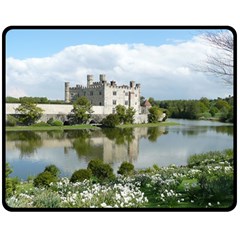 Leeds Castle Double Sided Fleece Blanket (medium)  by trendistuff