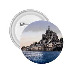 Le Mont St Michel 2 2 25  Buttons by trendistuff