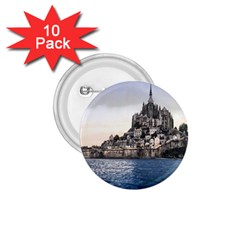 Le Mont St Michel 2 1 75  Buttons (10 Pack) by trendistuff